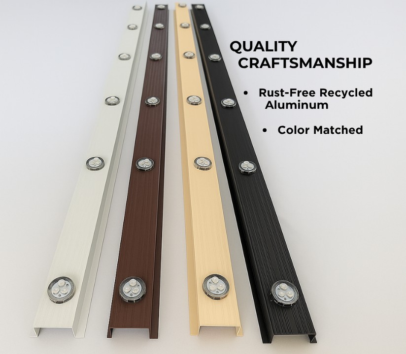FireFly aluminum light tracks in four colors